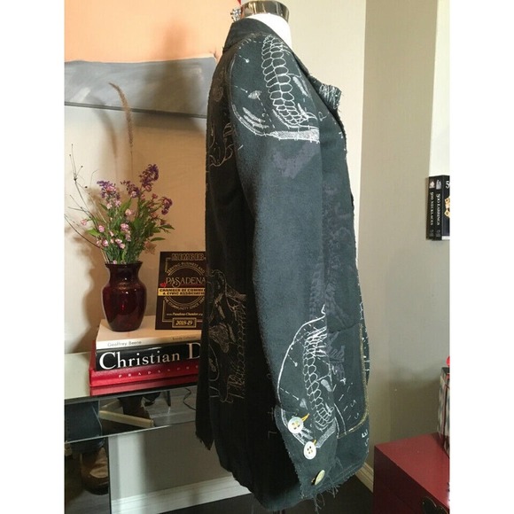 The People of the Labyrinths Script Jacket Blazer - Picture 5 of 12